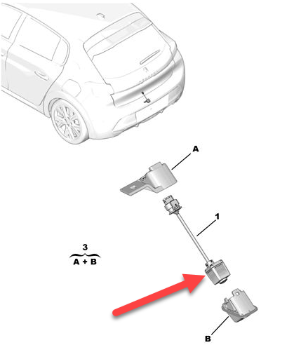Bakkamera PEUGEOT 208 II (UB, UP, UW, UJ) e-208 ZKW (ZK02)