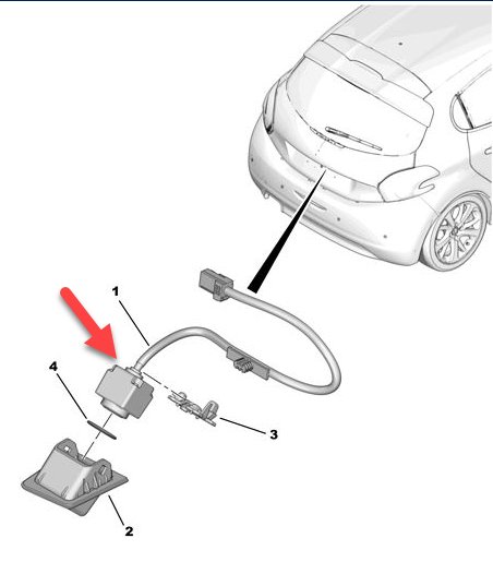Bakkamera CITROËN C4 CACTUS Van (0B, 0P) 1.2 PureTech 110 HNP (EB2ADT), HNZ (EB2DT)