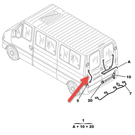 Ledningsnet FIAT DUCATO Bus (244) 2.0 RFL (XU10J2U)