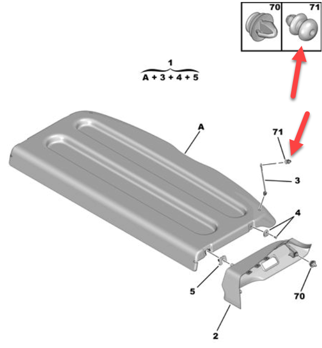 Clips PEUGEOT 308 I (4A, 4C) 1.6 GTi EP6CDTX
