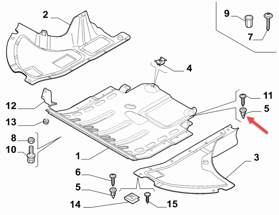 Clips Diverse FIAT DUCATO Bus (250, 290) 130 Multijet 2,3 D F1AGL411M