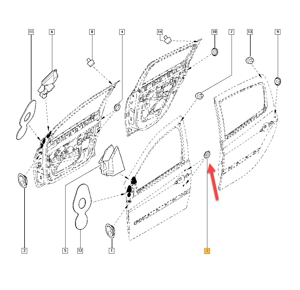 Gummiprop RENAULT CLIO III Grandtour (KR0/1) 1.2 16V (KR02, KR0J) D4F 740