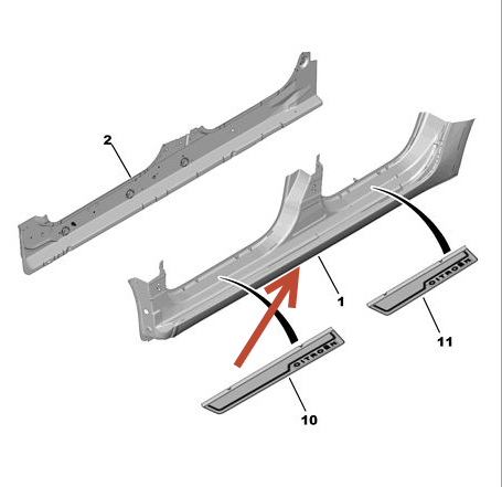 Dørpanel CITROËN C4 PICASSO I Van (UD) 2.0 i 16V RFJ (EW10A)