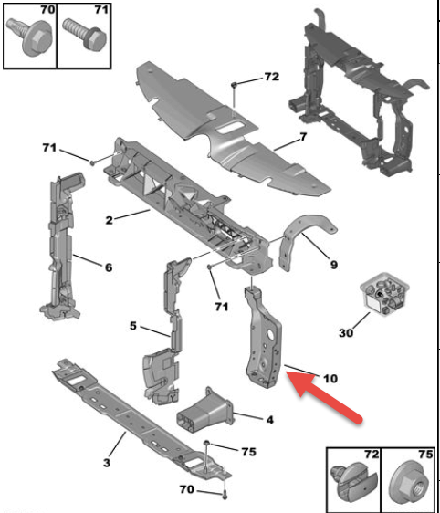 Tankdeckel Citroën C4 5-Türer 9650573477 1517C1 KCW