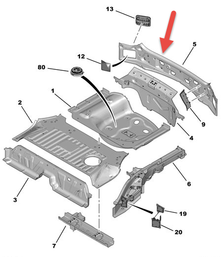 Bagpanel CITROËN C3 II (SC) 1.6 BlueHDi 100 BHY (DV6FD)
