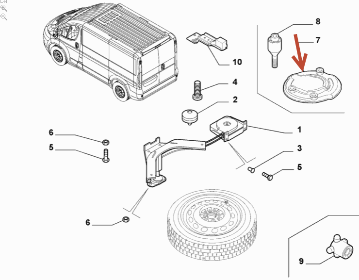 Beslag f/res.hjulsfæste Ducato FIAT DUCATO Chassis (250, 290) E-Ducato (250DPE) 46350679