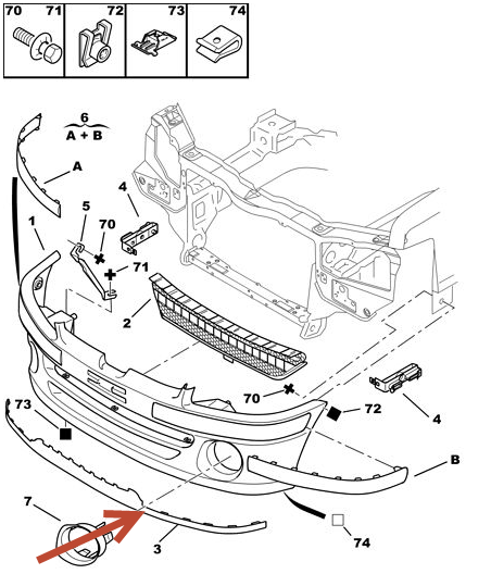 Spoiler PEUGEOT 106 II (1A, 1C) 1.5 D VJY (TUD5)