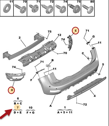 Holdersæt CITROËN C4 PICASSO II 1.6 BlueHDi 100 BHY (DV6FD)