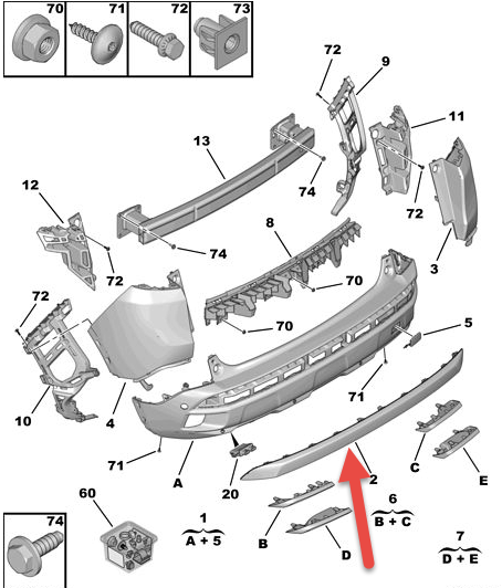 Bande PEUGEOT 3008 SUV (MC, MR, MJ, M4) 1.6 BlueHDi 120 BHZ (DV6FC)