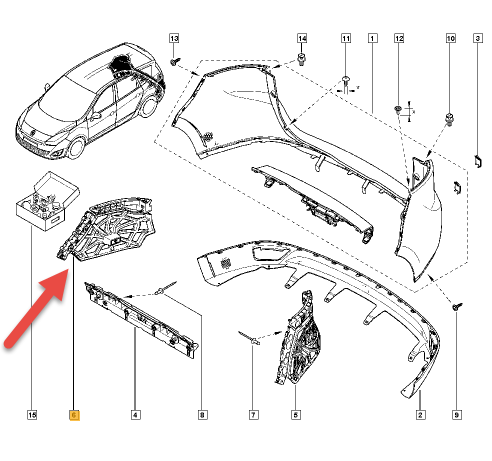 Holder RENAULT GRAND SCÉNIC III (JZ0/1) 1.6 16V (JZ0U) K4M 858