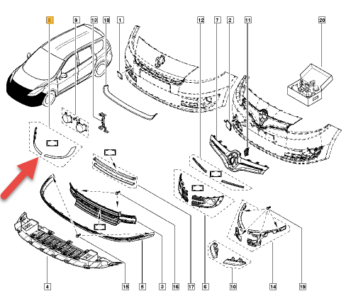 Liste RENAULT GRAND SCÉNIC III (JZ0/1) 1.6 16V (JZ0U) K4M 858