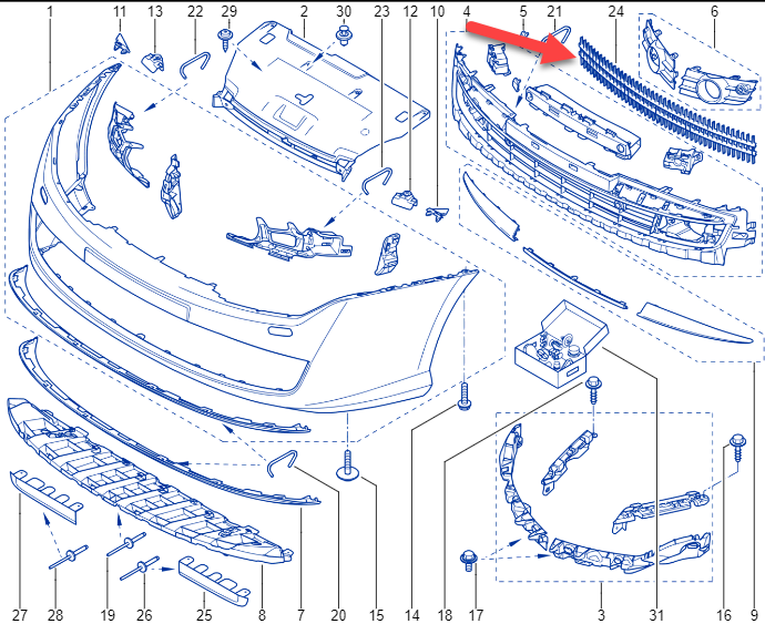 Gitter RENAULT LAGUNA III (BT0/1) 2.0 16V (BT05, BT0F, BT0W) M4R 704