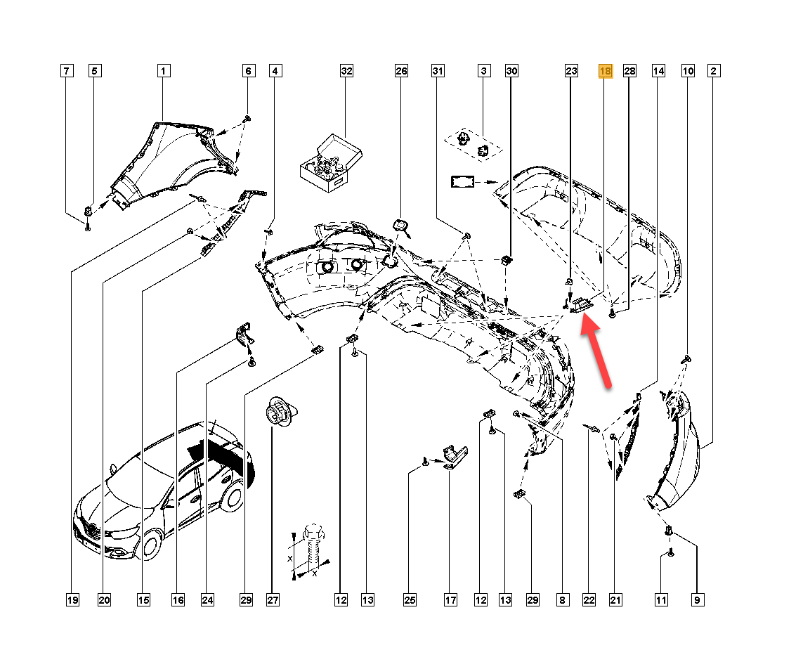 Holder RENAULT KADJAR (HA, HL) 1.6 dCi 130 (HLA4) R9M 414