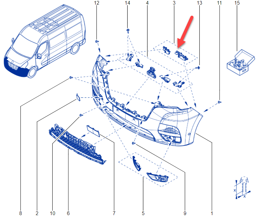 Holdersæt RENAULT MASTER III Chassis (EV, HV, UV) 2.3 dCi 110 FWD (EV0R, EV0W, HV0R, HV0W, UV0R, UV0W) M9T 870