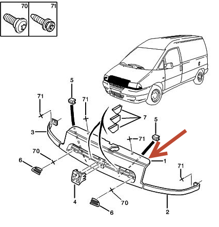 Gitter JUMPY I CITROËN JUMPY kasse (BS, BT, BY, BZ) 1.9 D D9B (XUD9A/U)