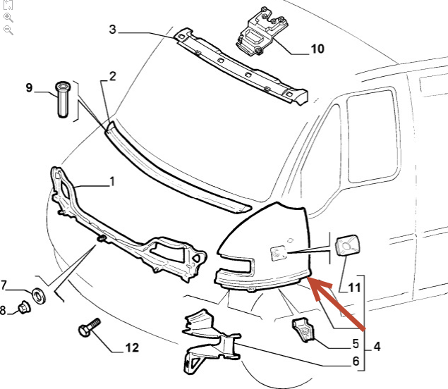 Forskærm CITROËN JUMPER I Chassis (230) 2.5 TDi THX (DJ5TED)