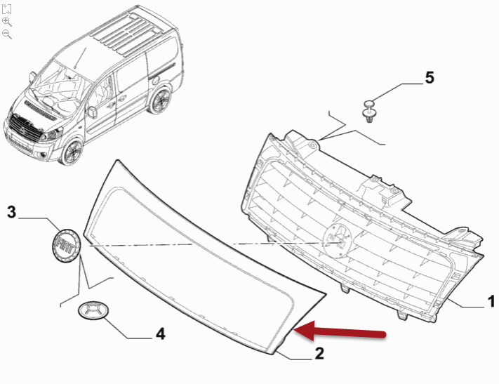 Gitter Scudo III ramme FIAT SCUDO kasse (270, 272) 1.6 D Multijet 9HU