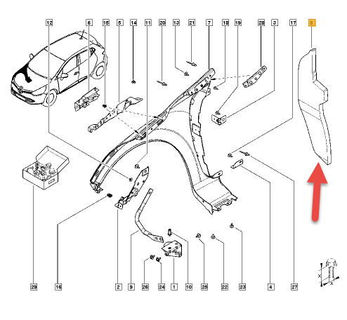 Isolering RENAULT CLIO IV Sport Tourer (KH) 1.2 16V D4F 740