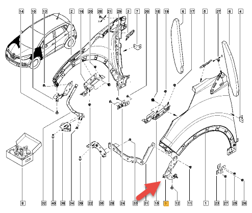 Beslag RENAULT CAPTUR I (J5, H5) 1.3 TCe 150 (J5NK, J5JS) H5H 450
