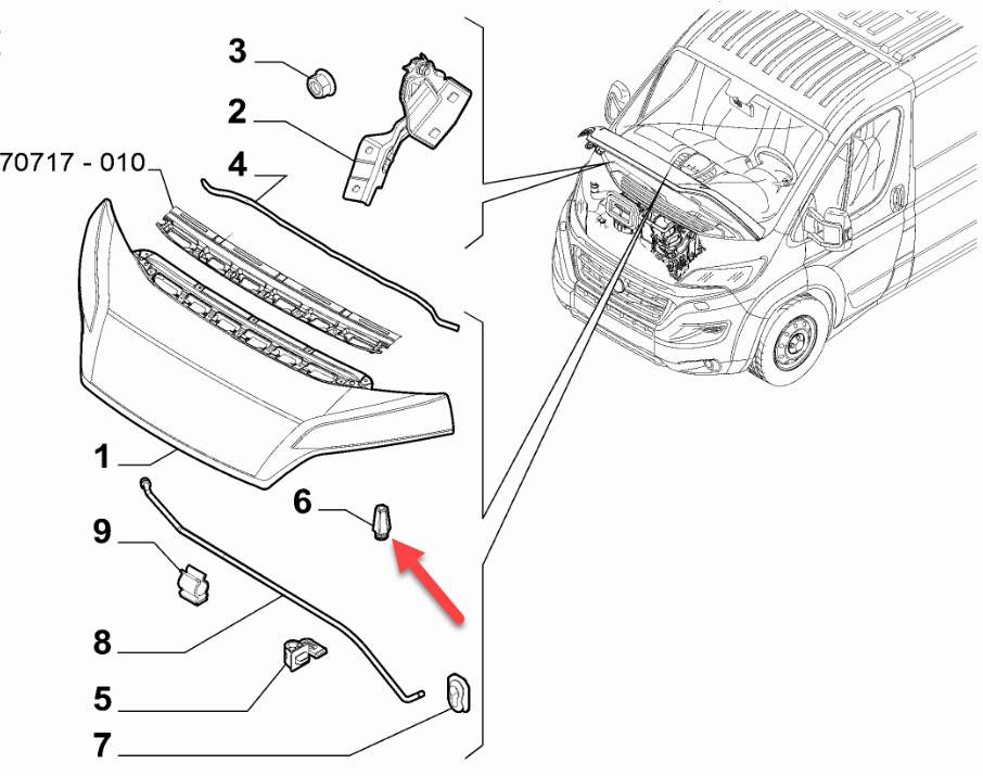 Gummistop FIAT DUCATO Bus (250, 290) 150 Multijet 3,0 D F1CE3481N
