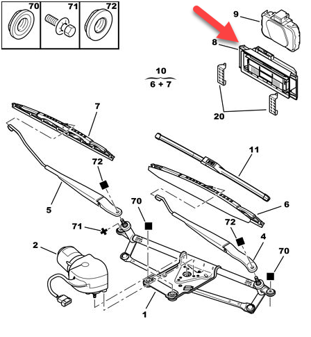 Regnsensor CITROËN XSARA (N1) 2.0 HDi 109 RHZ (DW10ATED)