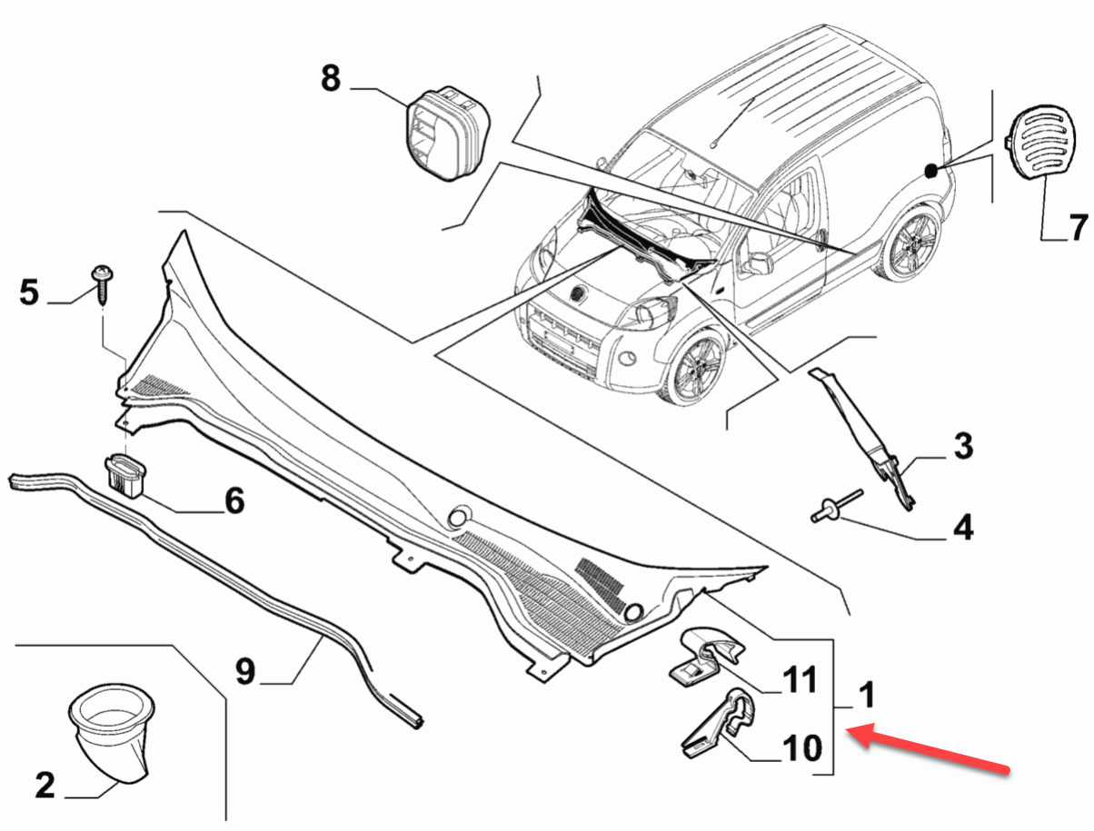 Torpedoplade PEUGEOT BIPPER (AA) 1.4 HDi 8HS (DV4TED)