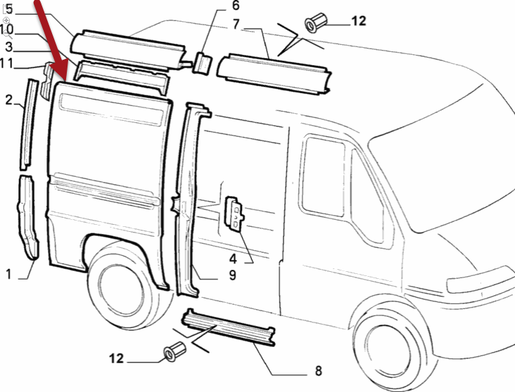 Bagskærm PEUGEOT BOXER Bus (230P) 2.5 D T9A (DJ5)
