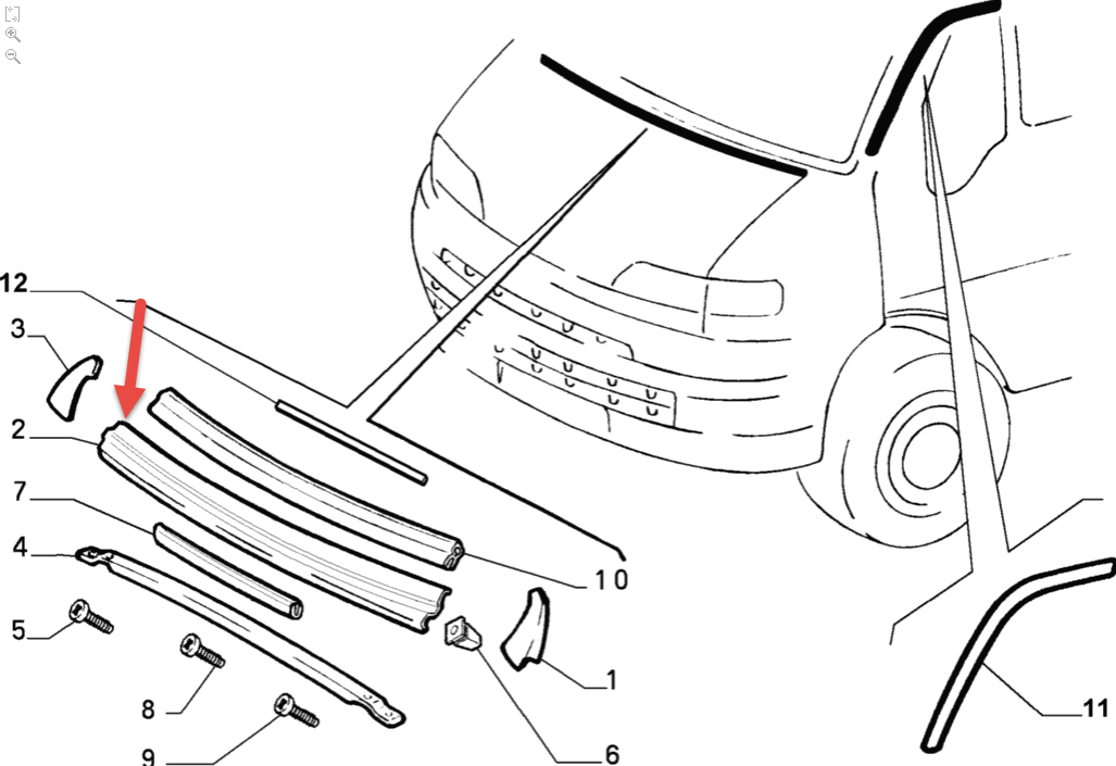 Forrude liste CITROËN JUMPER I Chassis (230) 2.5 TDi THX (DJ5TED)