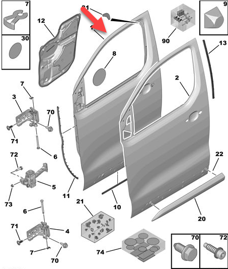 Fordør CITROËN JUMPY III Chassis (V) 2.0 BlueHDi 120 AHK (DW10FE)