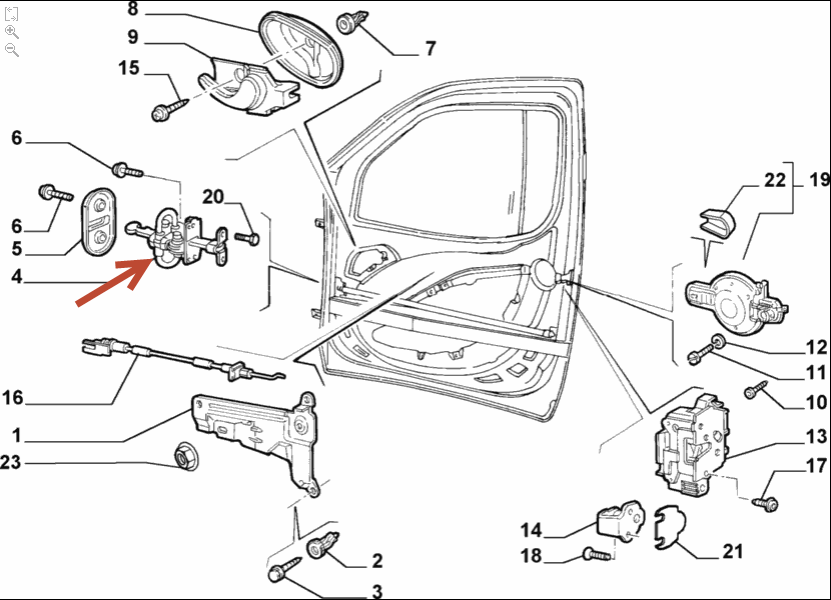 Dørstop FIAT DOBLO Kassevogn / MPV (223) 1.3 D Multijet 199 A2.000