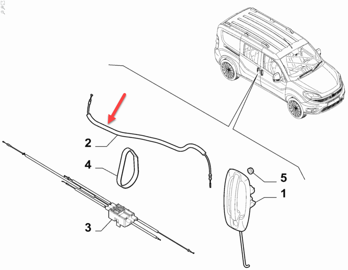 Kabel FIAT DOBLO Van (263) 1.3 D Multijet 263 A2.000