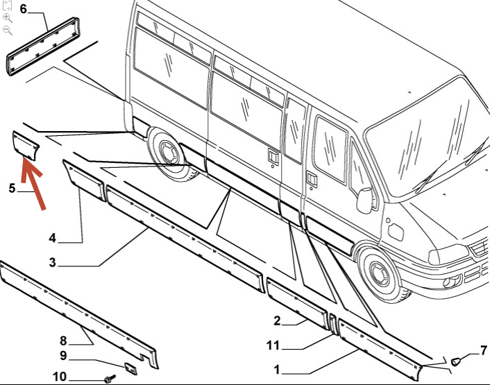 Pynteliste FIAT DUCATO Bus (244) 2.0 RFL (XU10J2U)