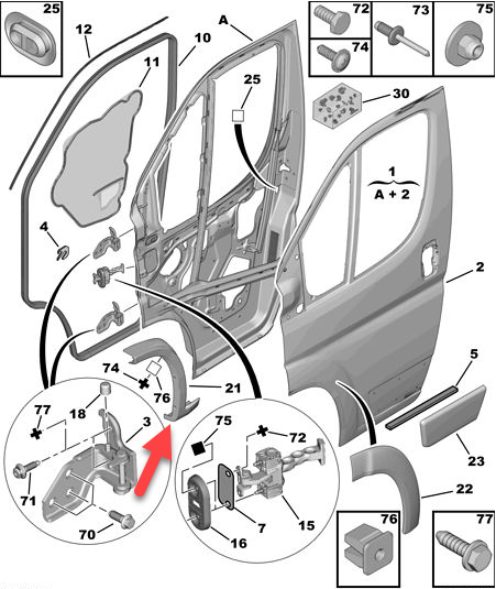 Pynteliste PEUGEOT BOXER Bus 2.2 HDi 130 4HH (P22DTE)