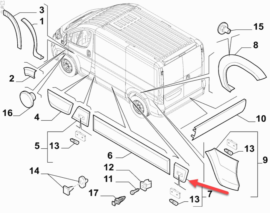 Pynteliste PEUGEOT BOXER Bus 2.2 HDi 130 4HH (P22DTE)