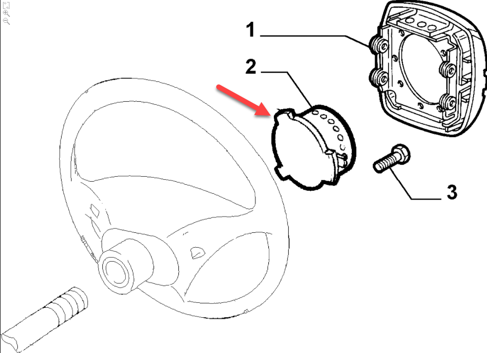 Airbag FIAT CINQUECENTO (170) 1.1 Sporting (170AH) 176 B2.000